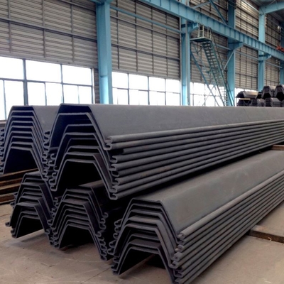 Tipo de acero estructural pilas de los perfiles de Q235 Q345 Q345b de hoja laminadas en caliente de acero Sy295 de U